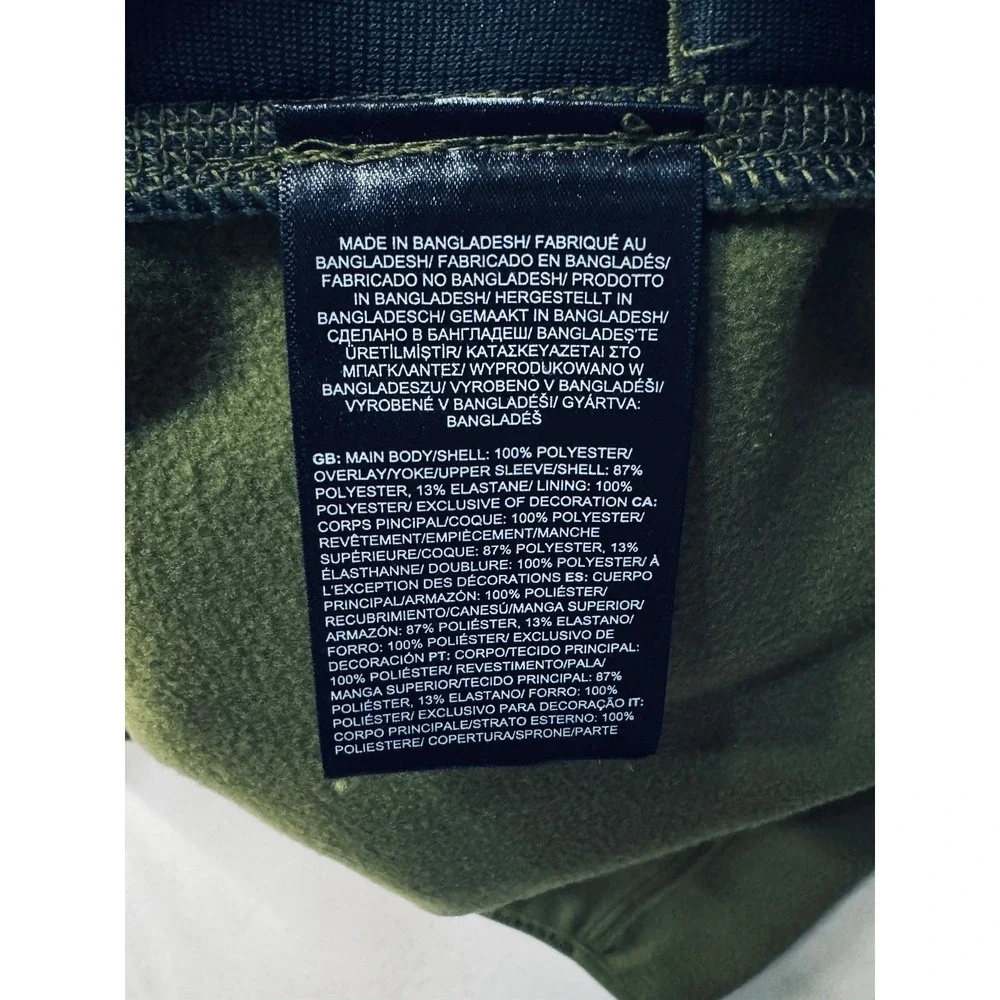 THE NORTH FACE Glacier Heavyweight 1/2 Zip Forest Olive/Asphalt Grey TNF Mens XL